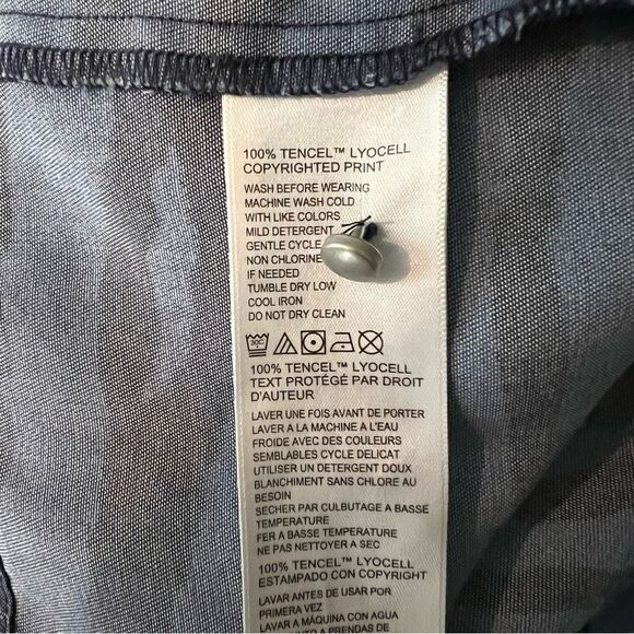 Tommy Bahama Two-tone Blue Casual Midi Dress size Medium - Picture 9 of 9